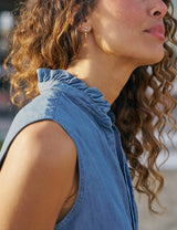 FIONA RUFFLE Vintage Stonewashed Indigo, Famous Denim