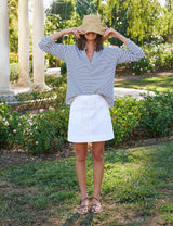 JAMESON SKIRT White, Italian Performance Linen