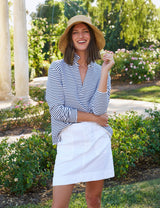 JAMESON SKIRT White, Italian Performance Linen