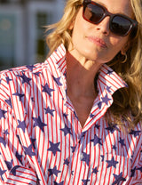MACKENZIE Red Stripes and Navy Stars, Superluxe