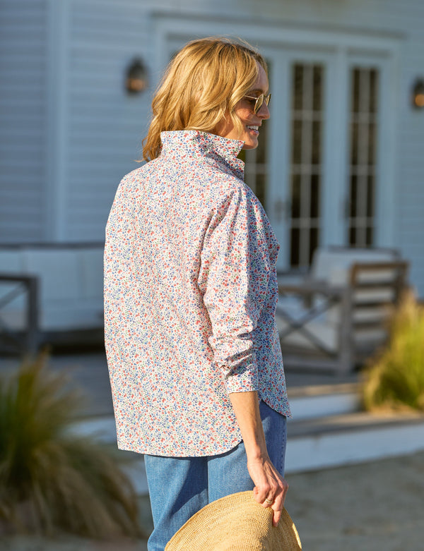 OONA Red and Blue Floral, Made with Liberty Fabric