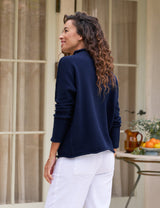 MONTEREY Navy, Pure Italian Cotton