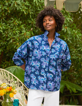 OONA Blue and Purple Floral, Made with Liberty Fabric