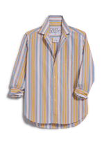 EILEEN Gold with Red and Blue Stripe, Italian Cotton