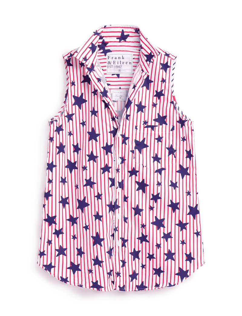 FINLEY Red Stripes with Navy Stars, Superluxe