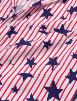 FINLEY Red Stripes with Navy Stars, Superluxe