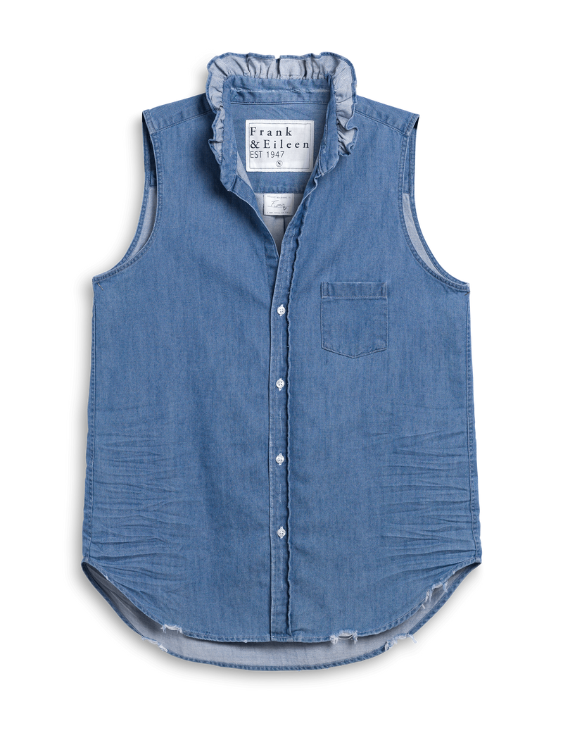 FIONA RUFFLE Vintage Stonewashed Indigo, Famous Denim